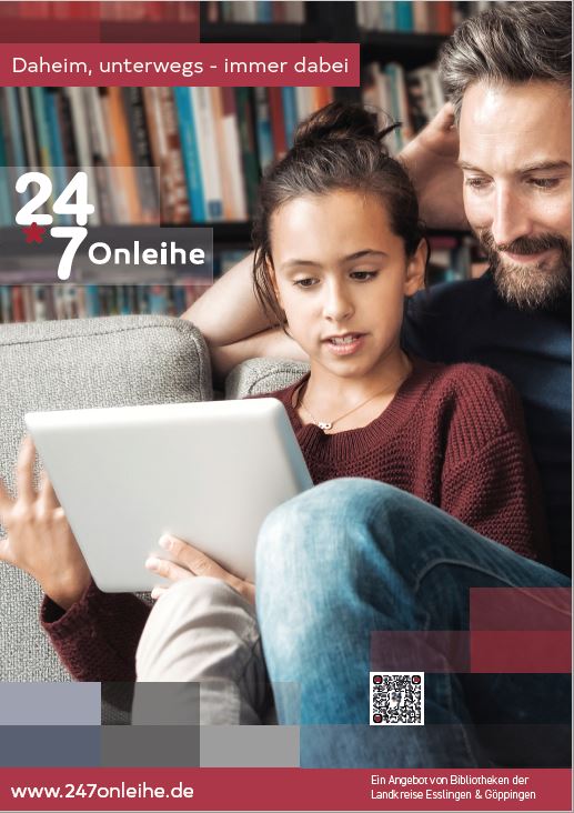 Mann und Kind lesen gemeinsam